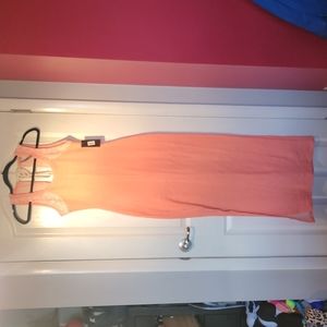 Guess? Long Orange Tank Duster Dress Size Small